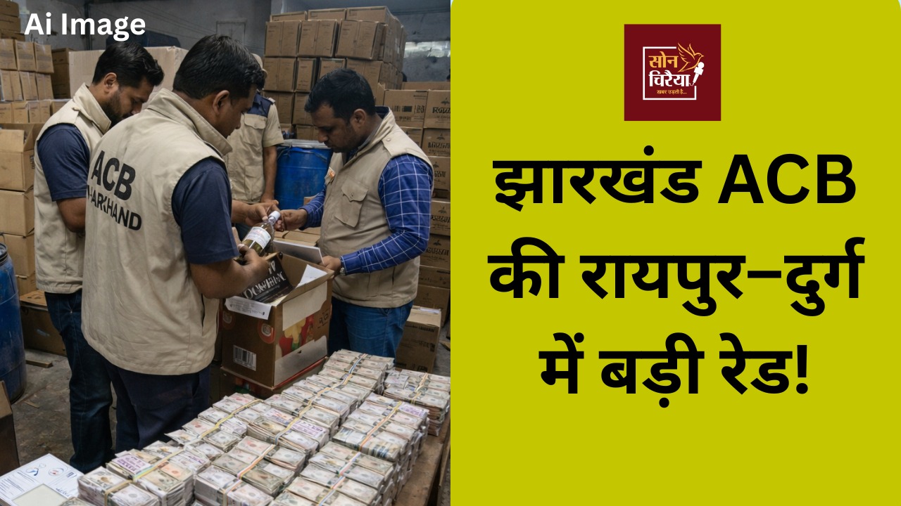 CG News : शराब घोटाला केस में झारखंड ACB की बड़ी कार्रवाई, रायपुर-दुर्ग में छापेमारी