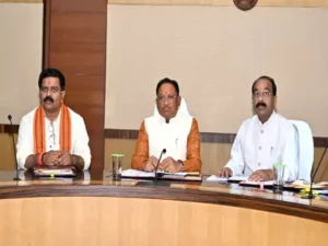 CG News: सीएम विष्णुदेव साय की अध्यक्षता में कैबिनेट बैठक, विकास और जनहित पर अहम निर्णय संभव