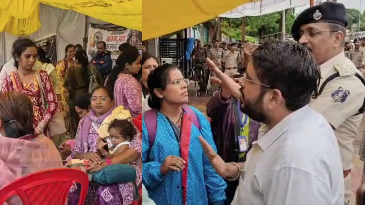 CG News: दुर्ग में 22वें दिन भी जारी अतिथि शिक्षकों का आंदोलन, सेवा सुरक्षा और समान वेतन की मांग पर अड़े