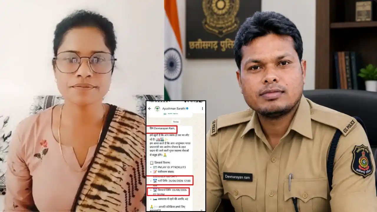 CG News: मौत के बाद भी आयुष्मान रिकॉर्ड में 42 दिन भर्ती रहा आरक्षक, सिस्टम पर उठे सवाल